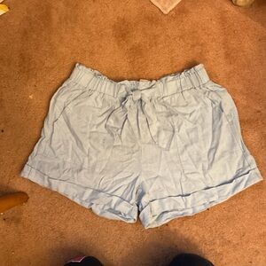 Charlotte Russe Sky Blue High Waist Shorts